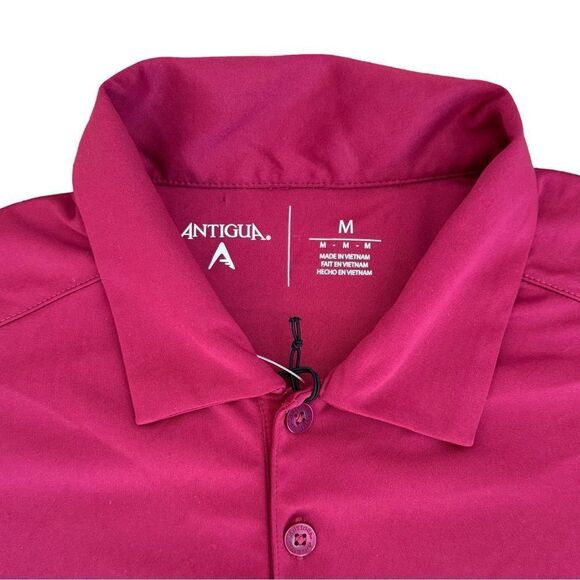 Men's Antigua Cabernet Washington NFL Embroidered Logo Apex Polo Medium NWT - Picture 6 of 11
